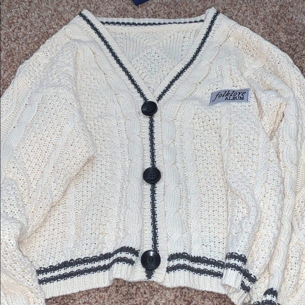 Taylor Swift Folklore cream cardigan